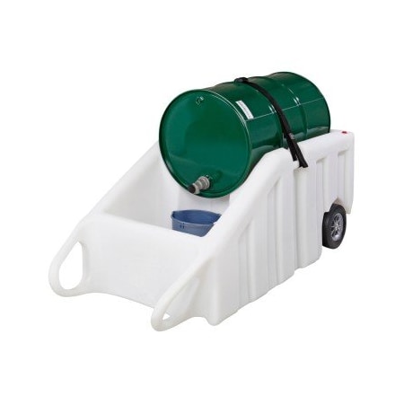 Pig PIG Poly Dispensing Drum Dolly with Rubber Wheels 69" L x 32" W x 26.5" H DRM664